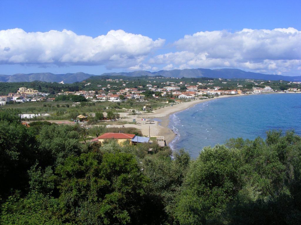 Blick über die Bucht von Tsilivi